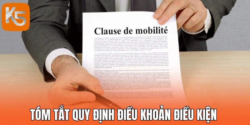 Tóm tắt quy định điều khoản điều kiện