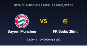 FC Bayern München vs FK Bodø/Glimt
