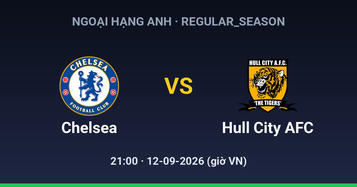 Chelsea FC vs Hull City AFC